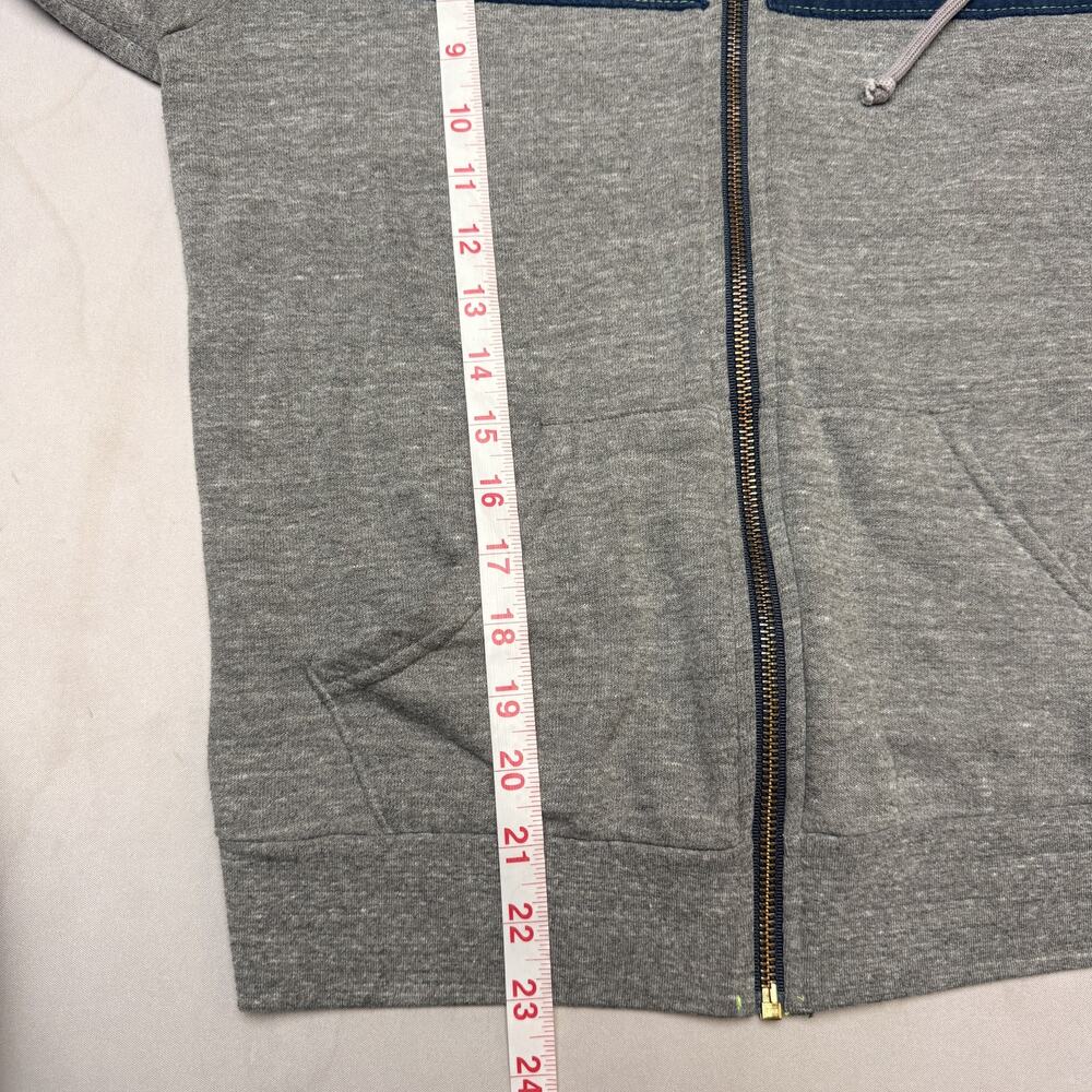 Aviator Nation Zip Up Hoodie Small Gray Coors Light 5-Stripe French Terry - Picture 6 of 7